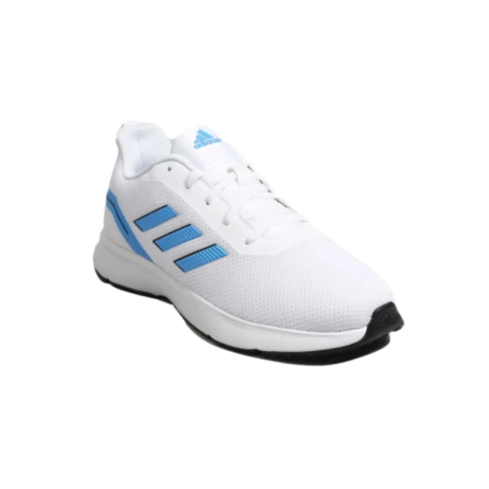 Adidas Men's Aditron Running Shoe (Cloud White/Pulse Blue/Core Black)