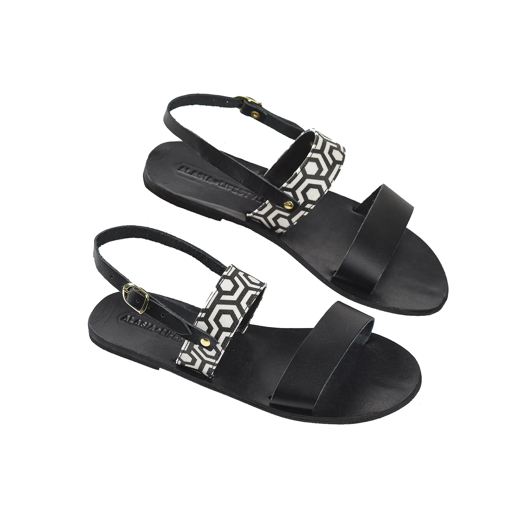 Alasia Lifestyle x MISCHA Plato Sandals - Classic Black