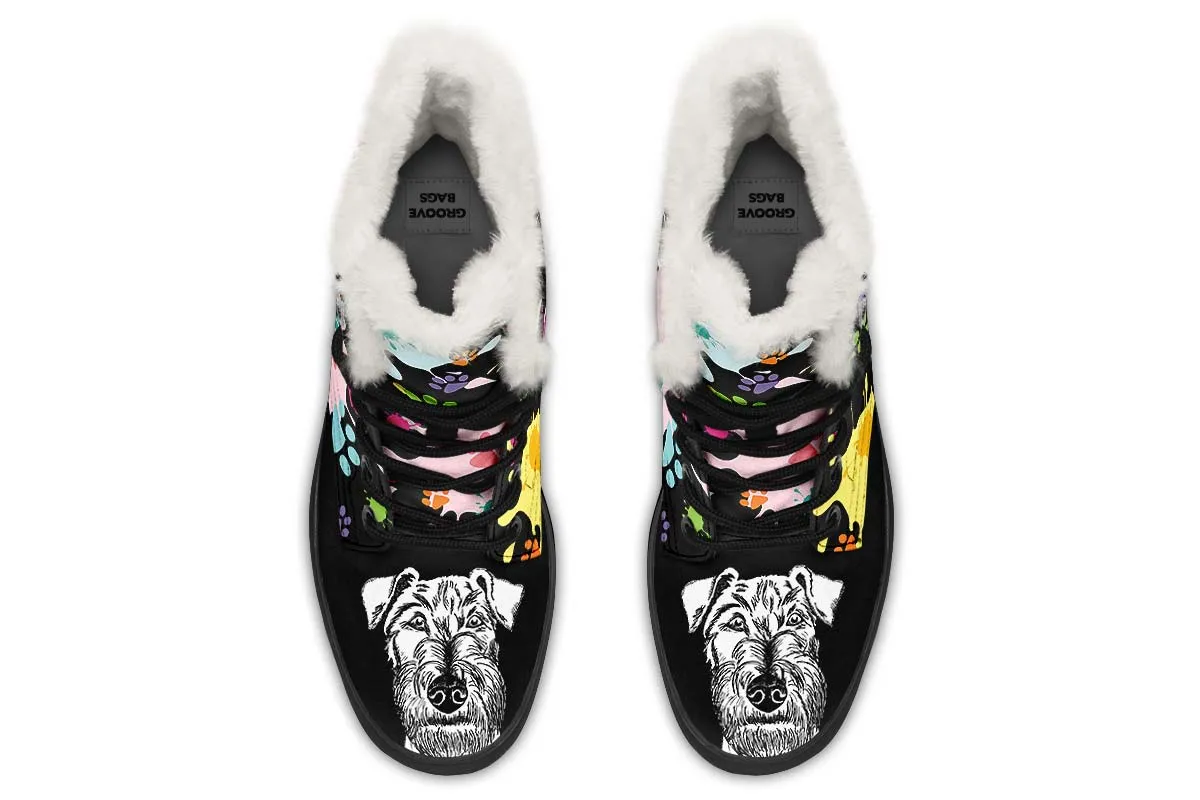 Artsy Schnauzer Winter Boots