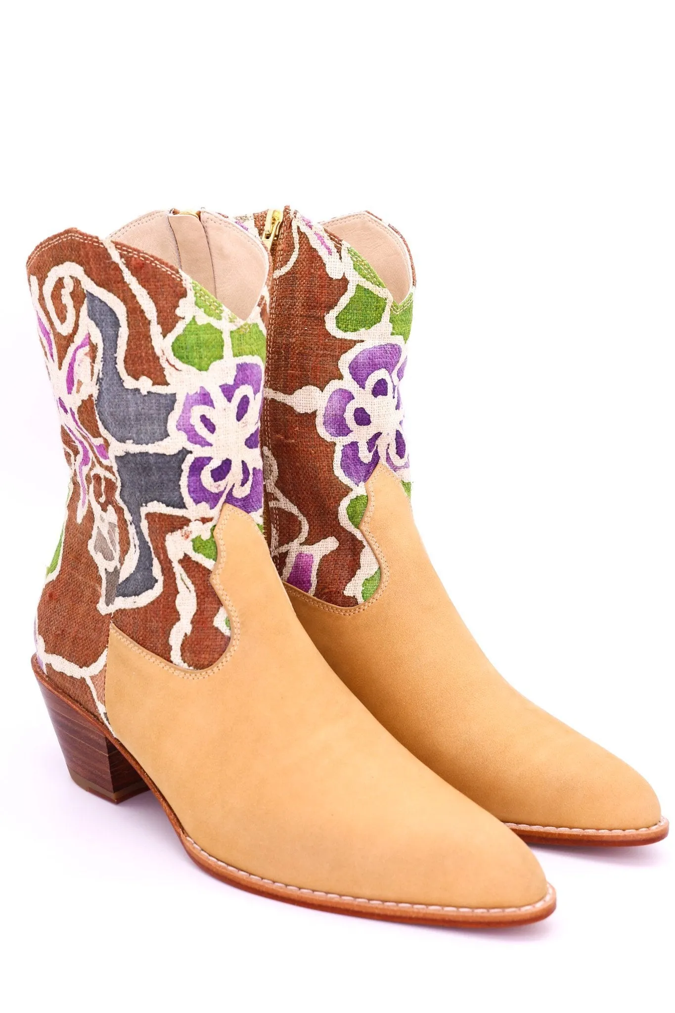 BATIK HEMP LEATHER BOOTS ALY