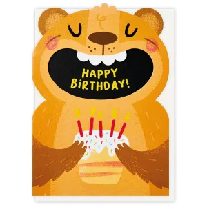 Bear Greetings Card by Stormy Knight