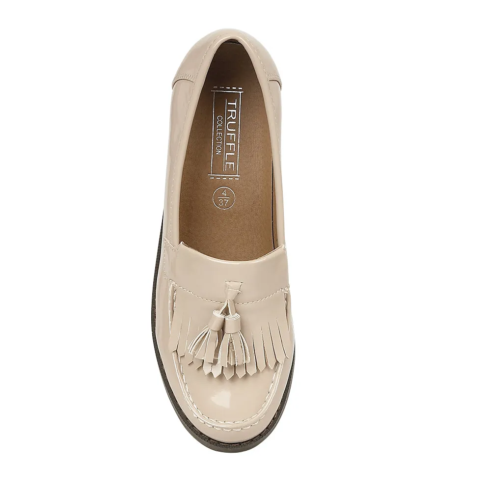 Beige Flat Shoes