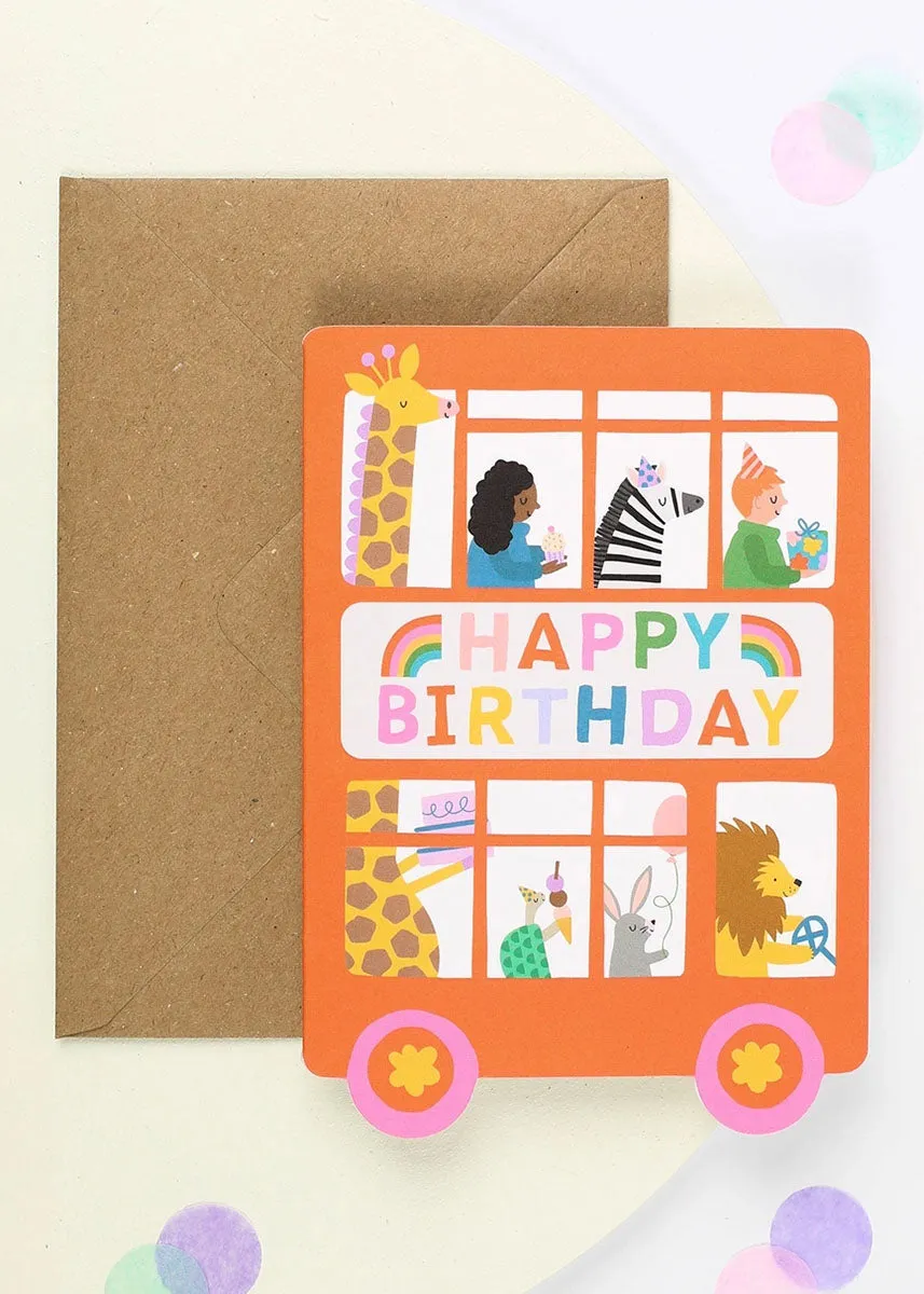 Birthday Bus Card