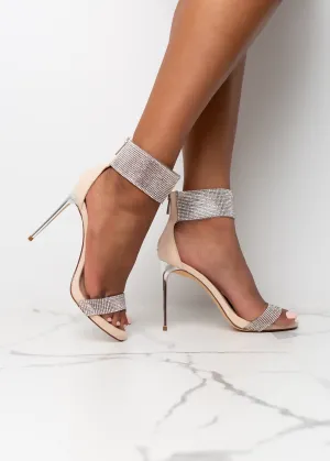 Bling All About it Heels Nude