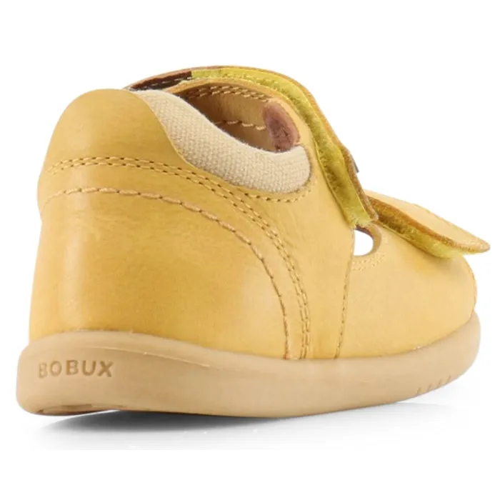 Bobux iwalk Driftwood Sandal Chartruse Yellow Open Toe 633605