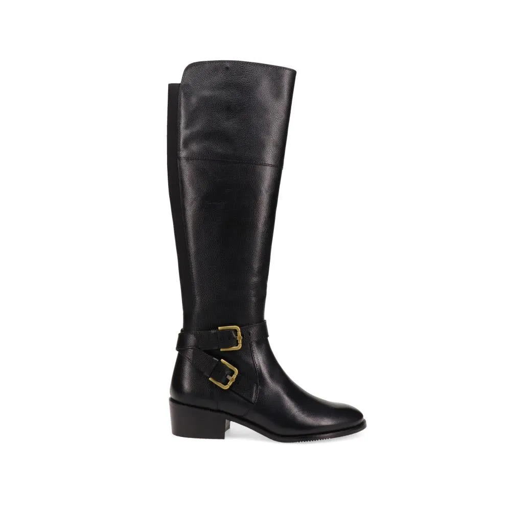 Buckled Leather Long Boots - PHOEBEXS / 326 206