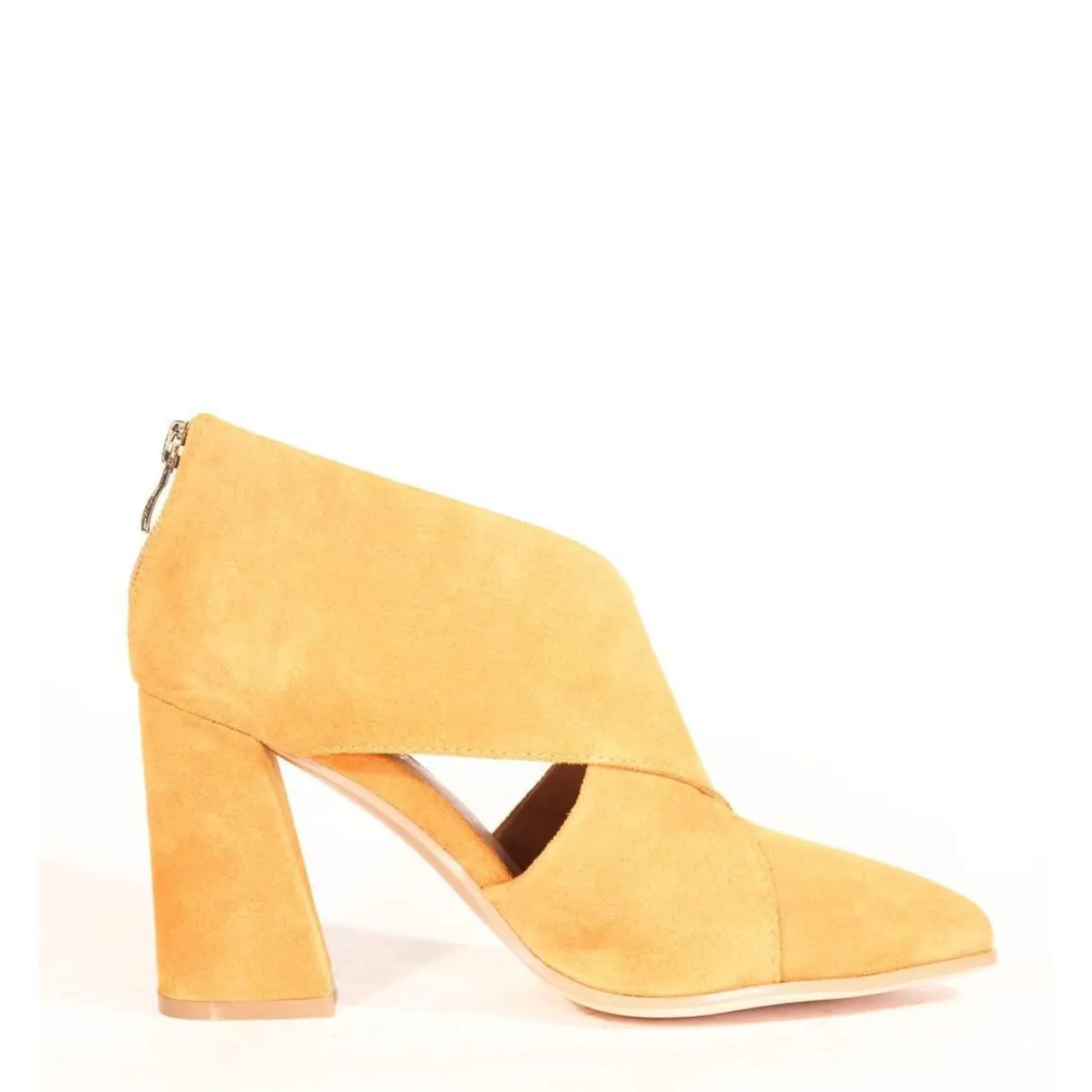 Christina Crossover Suede Booties