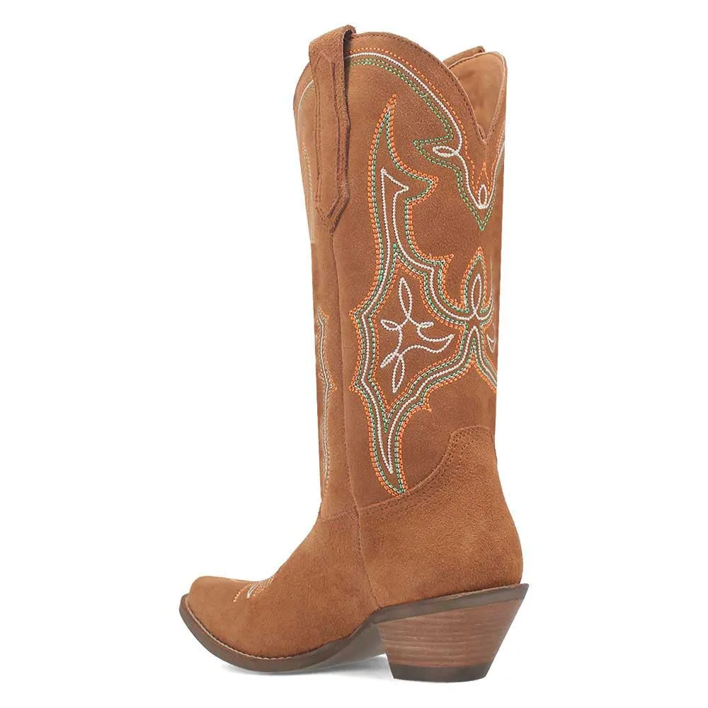 Dingo's Hot Sauce Camel Snip Toe Suede Leather Boots