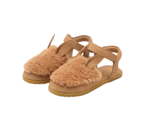 Els Sandals | Alpaca | Beige Curly Sheep Wool