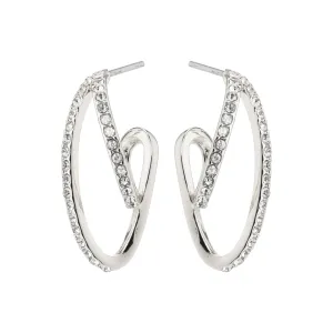 ETTY crystal earrings silver-plated