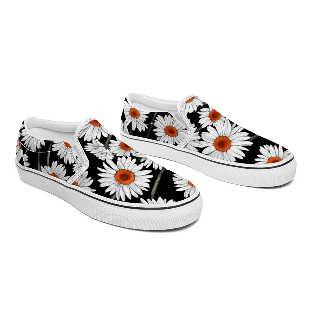 Gerbera Daisy Flowers Collection - Unisex Slip-On Canvas Sneakers