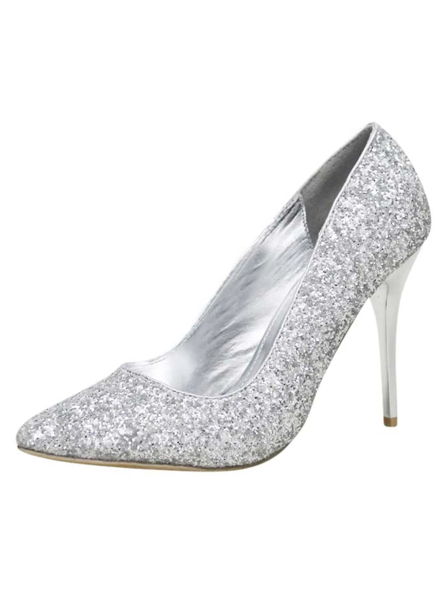 Glitter Pointed Stiletto Pumps For Women