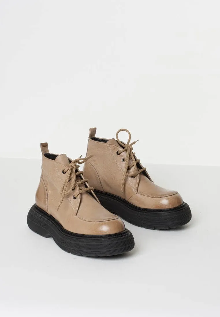 Ines Sand Ankle Boots