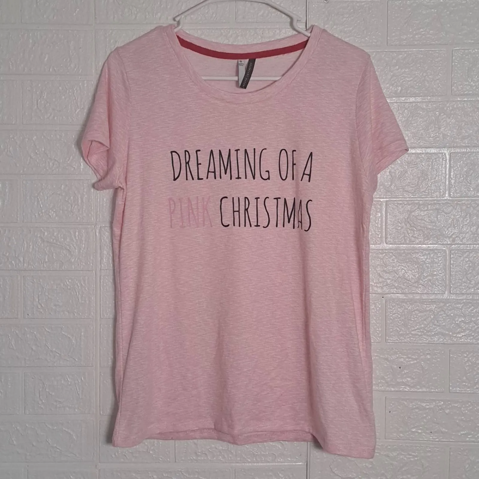 Jaclyn Intimates Dreaming of a Pink Christmas Sleep Shirt