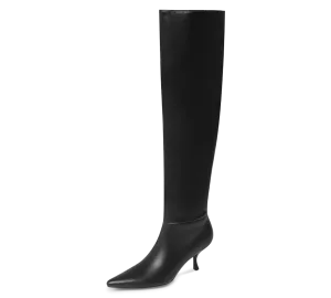 Kitten Heel Knee High Boots