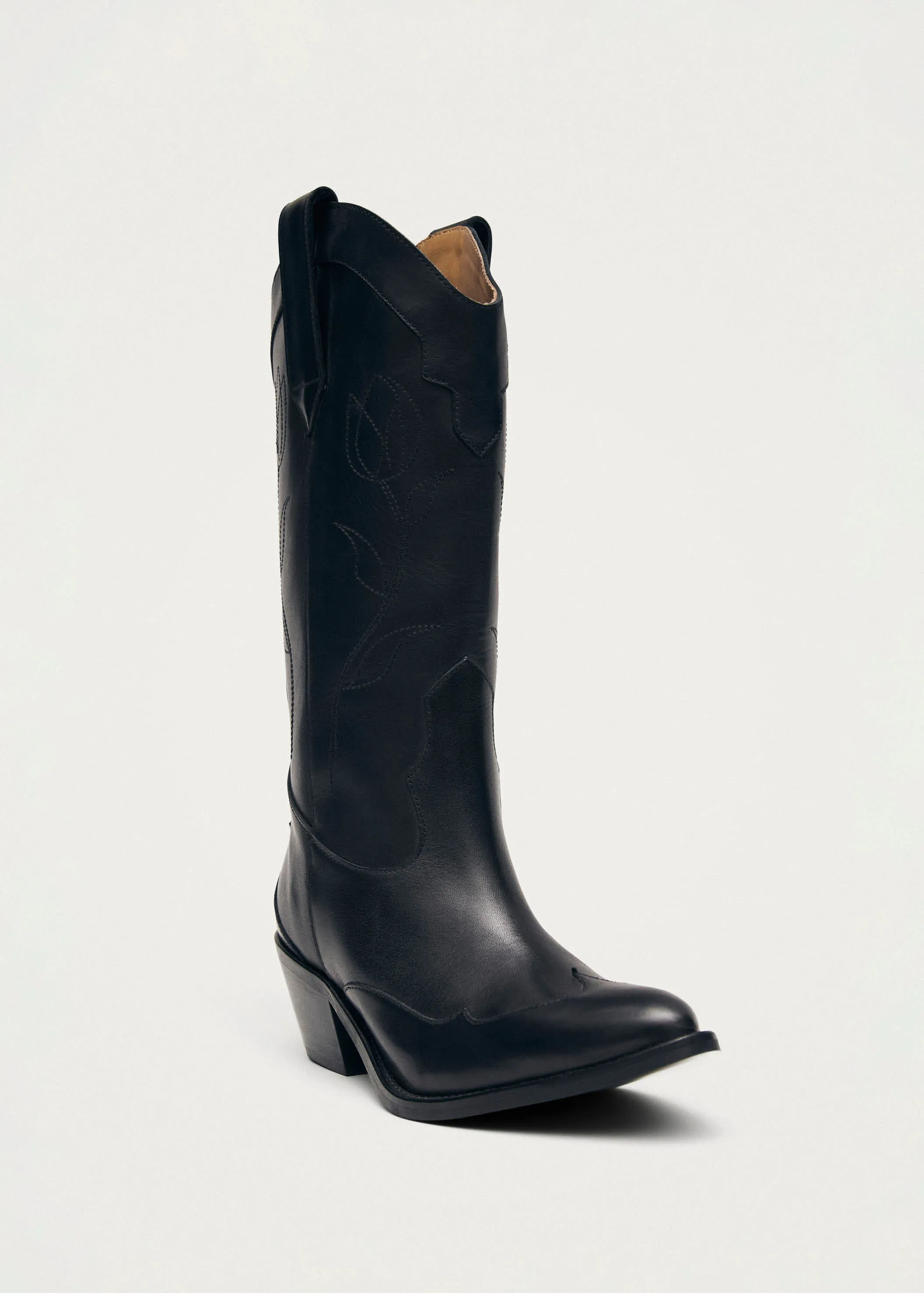 Liberty Black Leather Boots