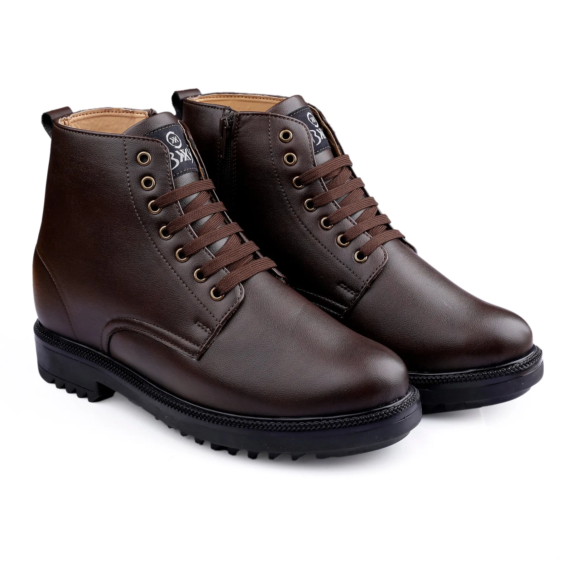 Men's 4 Inch Hidden Height Increasing Trendiest High Ankle Boots