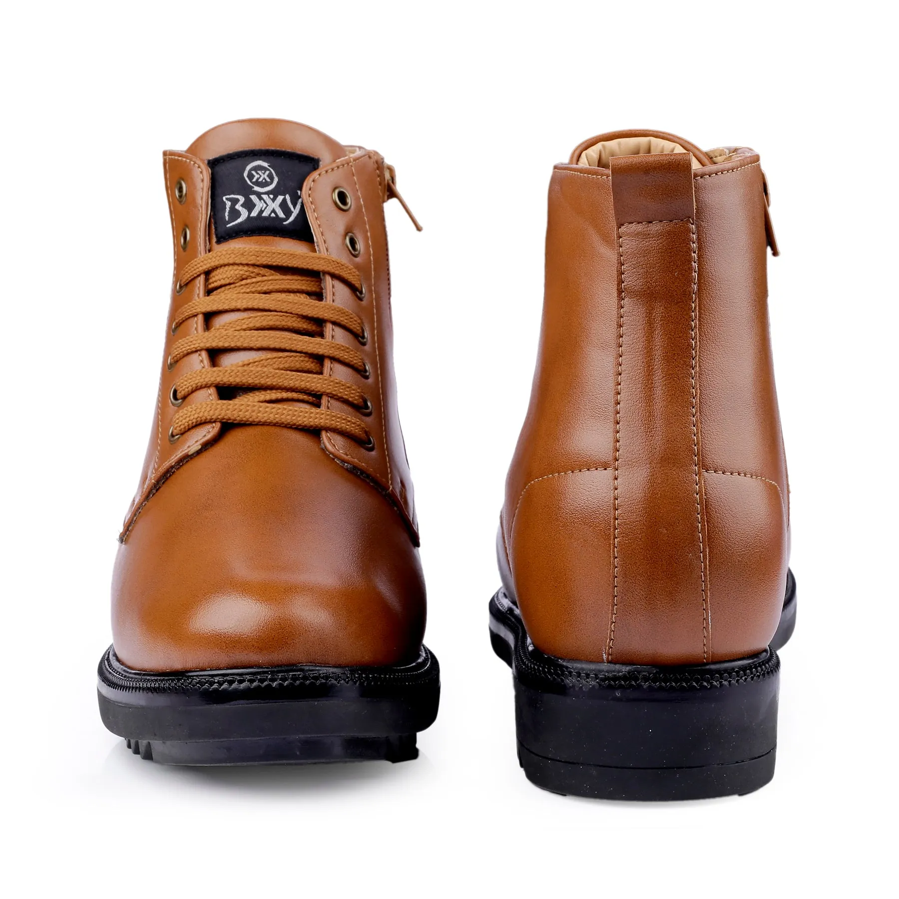 Men's 4 Inch Hidden Height Increasing Trendiest High Ankle Boots