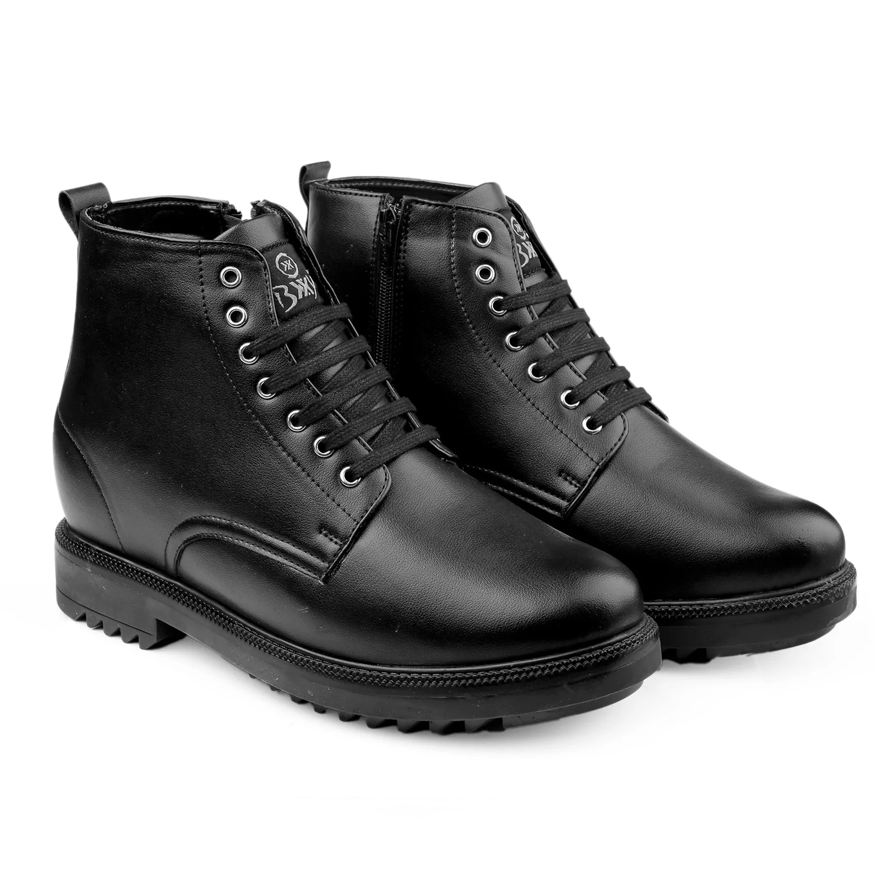 Men's 4 Inch Hidden Height Increasing Trendiest High Ankle Boots