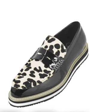 Men's Leather Loafer - Bahama Tiger Black - Fashion - Mens