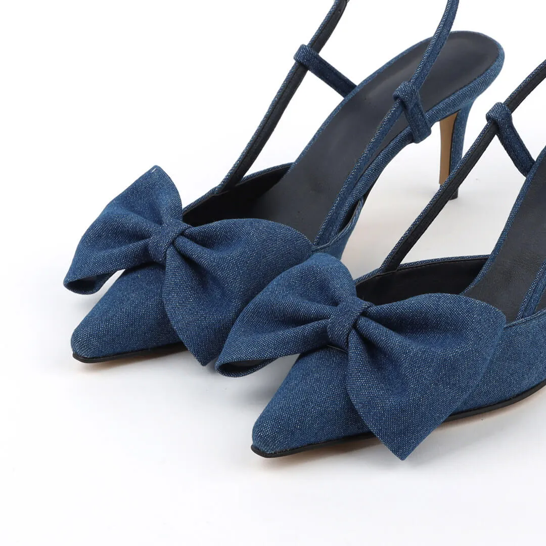 MINNESOTA - denim slingback