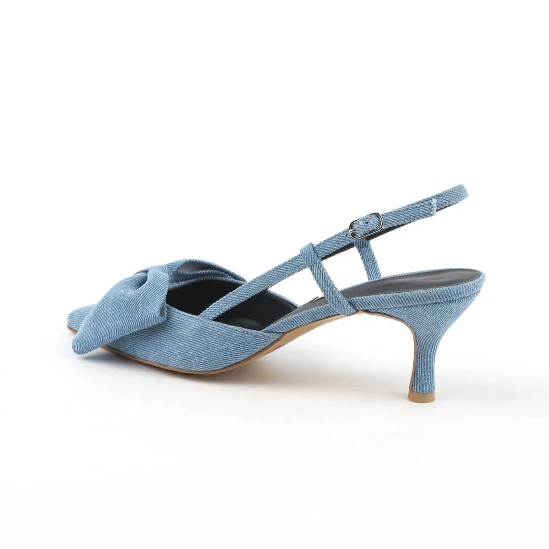 MINNESOTA - denim slingback