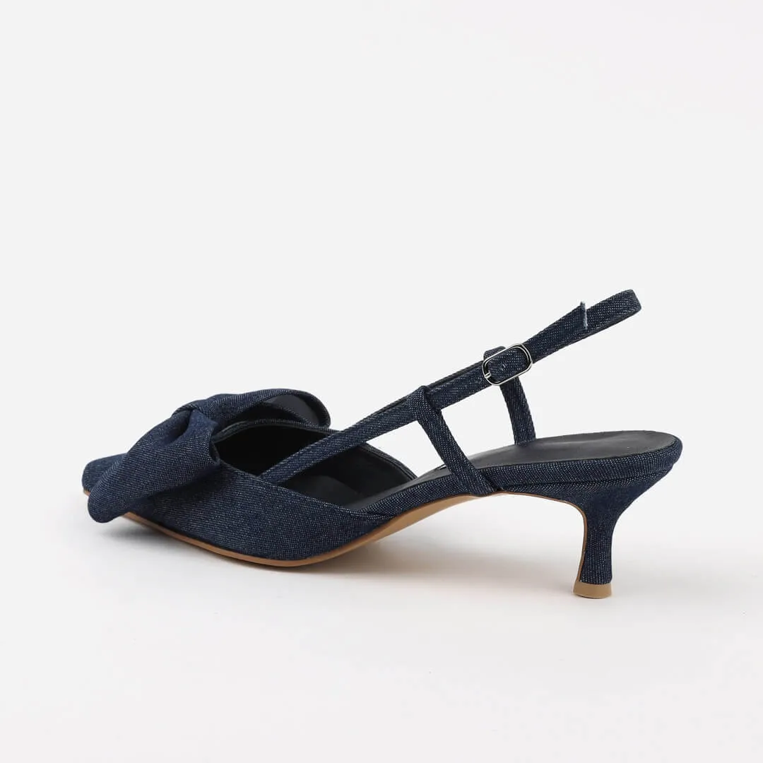 MINNESOTA - denim slingback