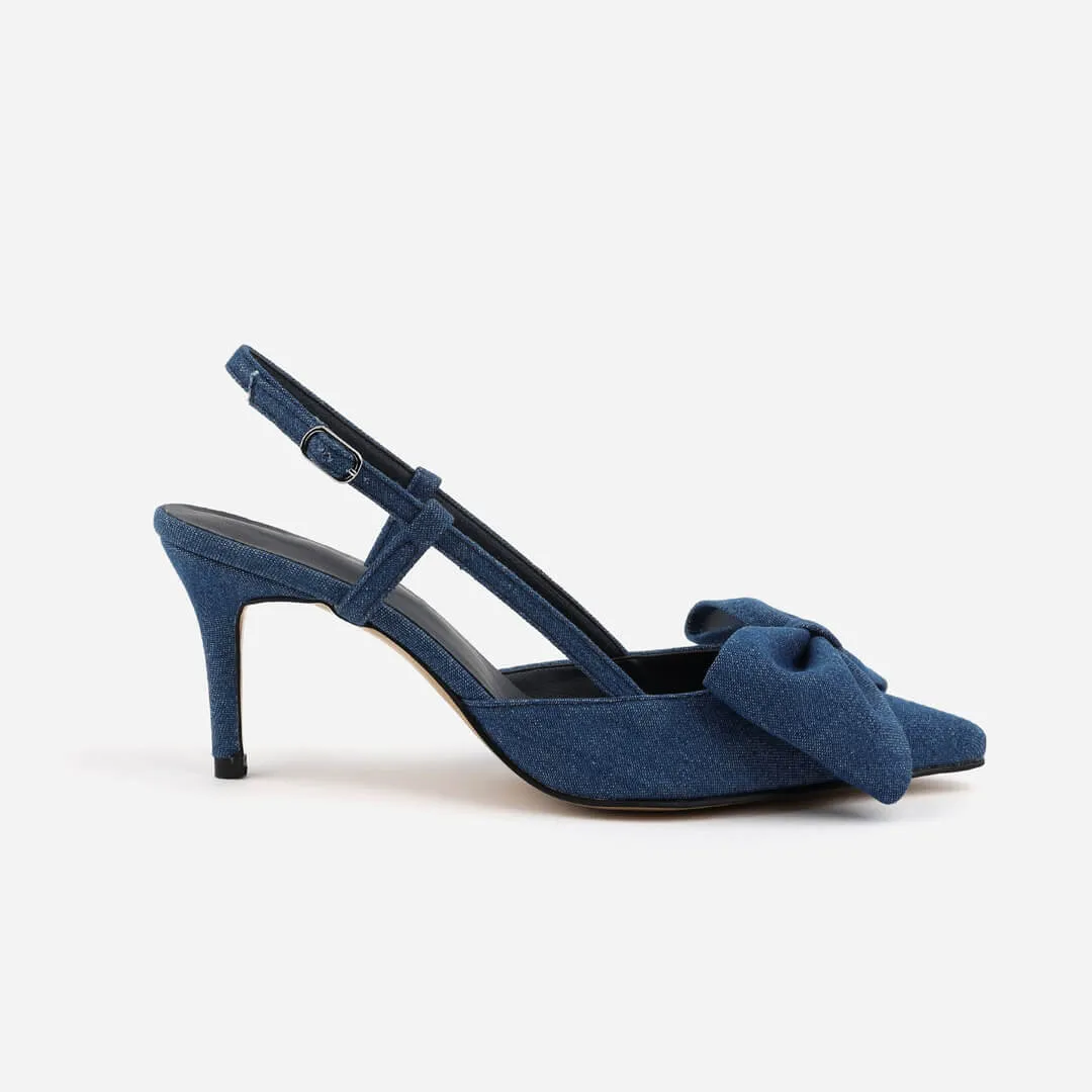 MINNESOTA - denim slingback