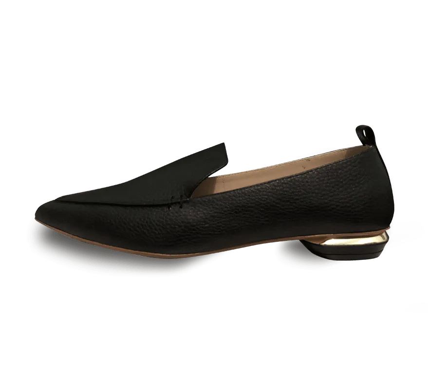 Octavia Beveled Heel Loafer