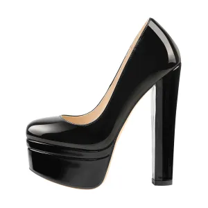 Onlymaker Pumps Classic Chunky High Heels