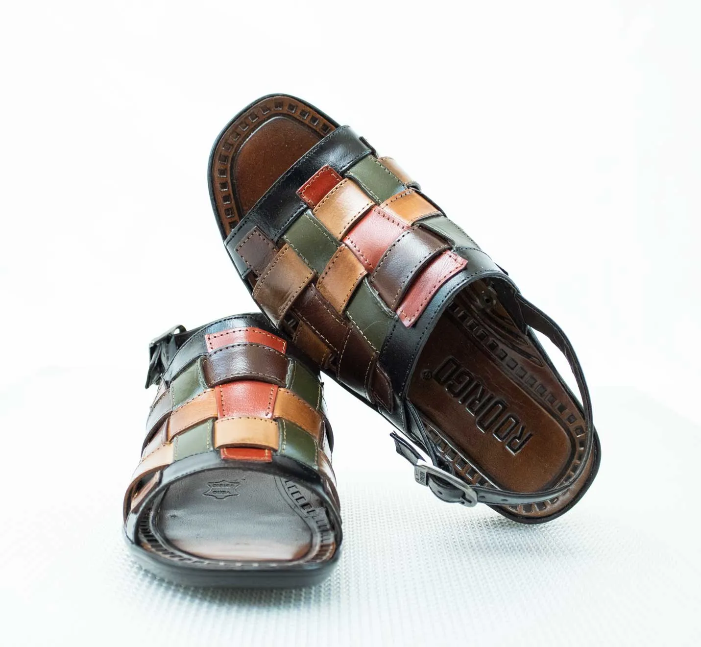 Rodrigos Versatile Multi-Strap Sandals in Opela Color