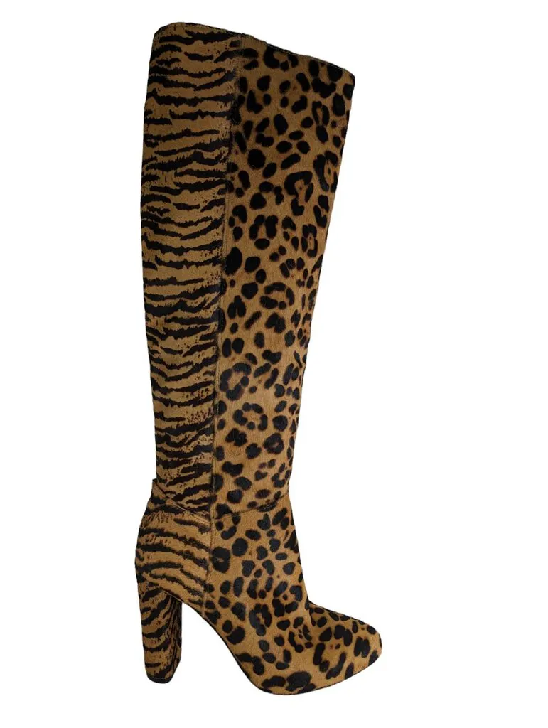 R Calfhair Tall Boots