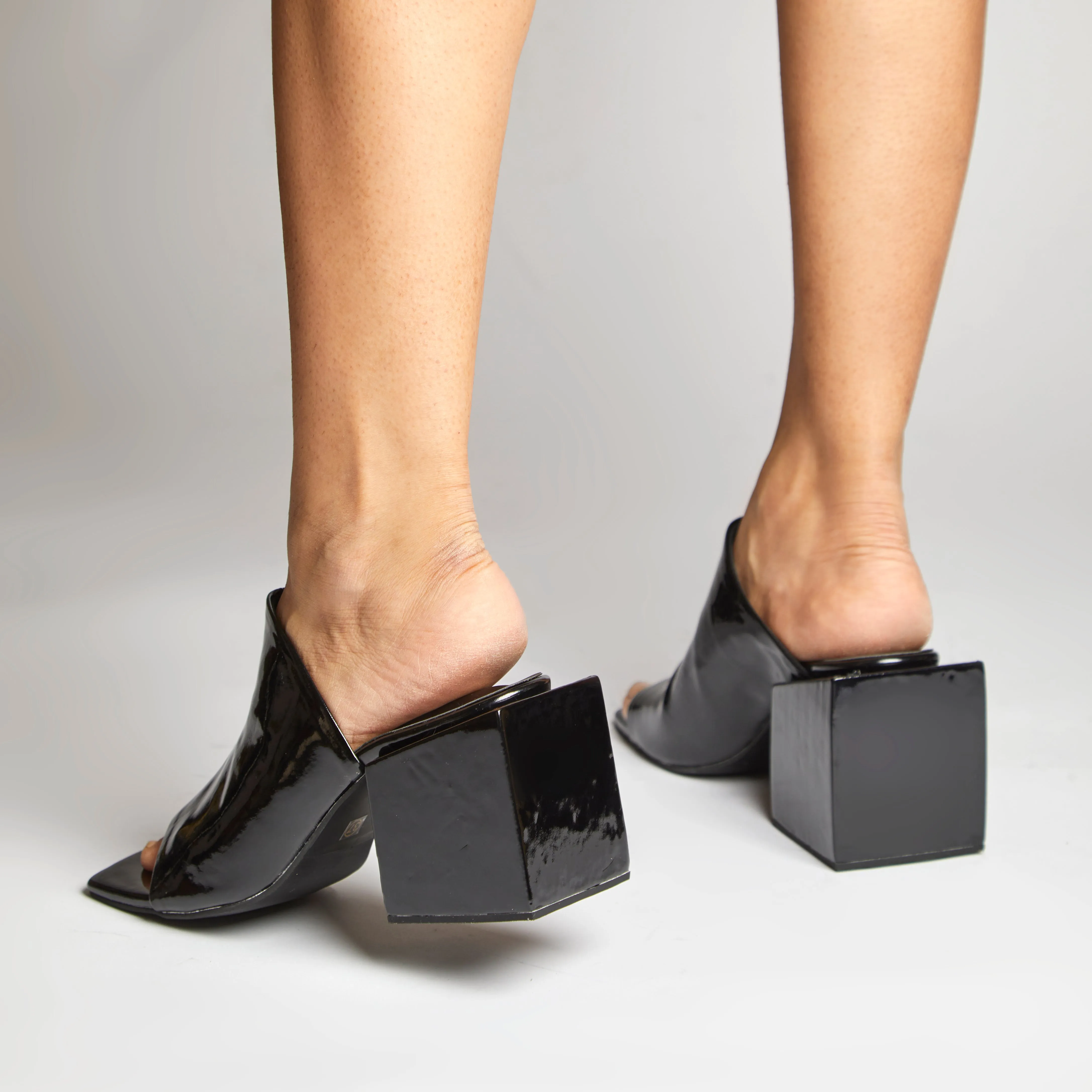 Square Block Heels (Black)