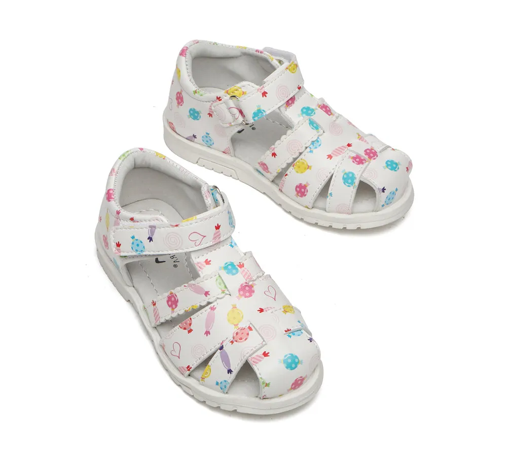 TARRAMARRA® Kids Hoop and Loop Roma Girls Sandals Candy