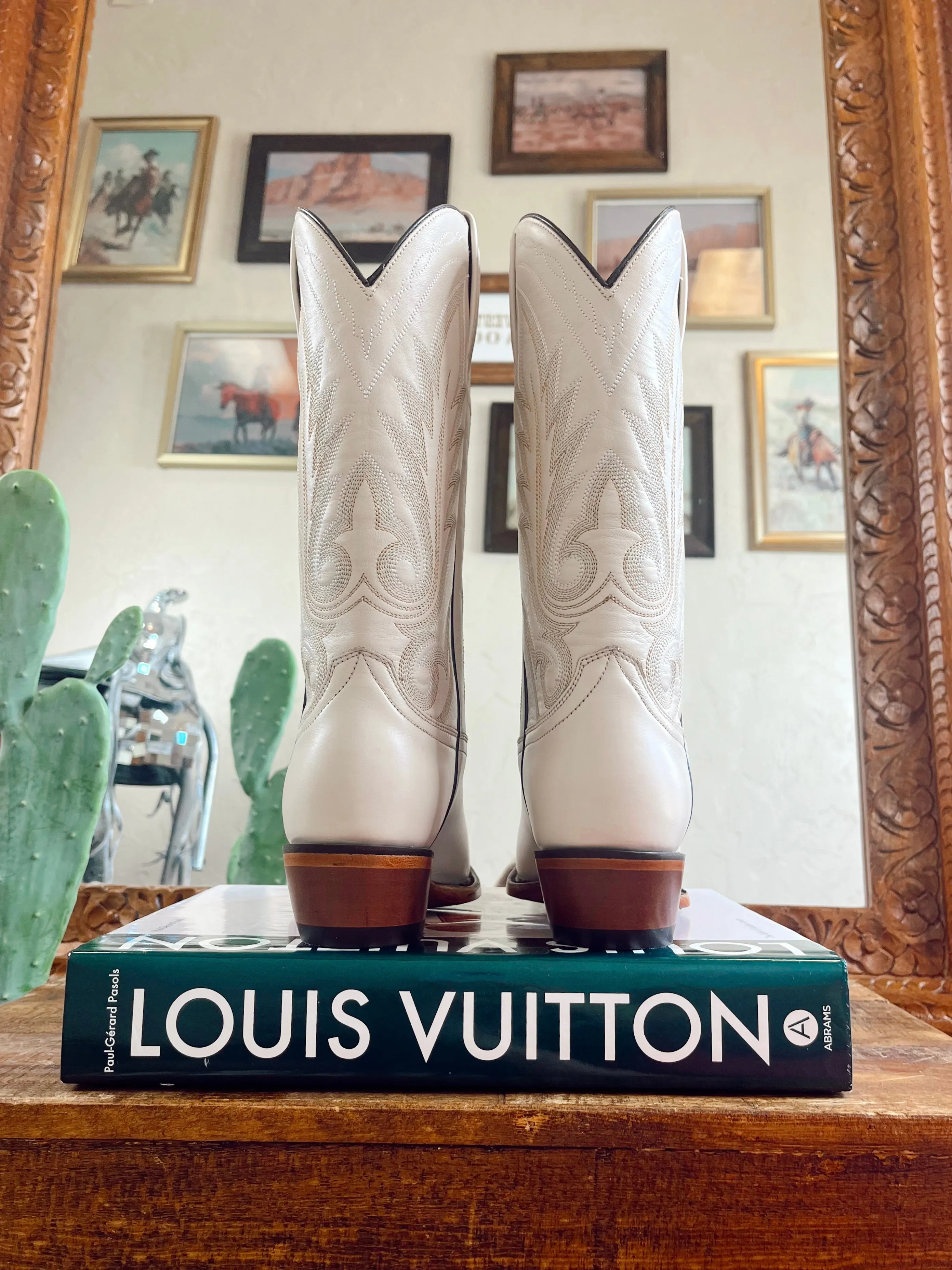 The Caborca Silver by Liberty Black Missouri Bone Boots