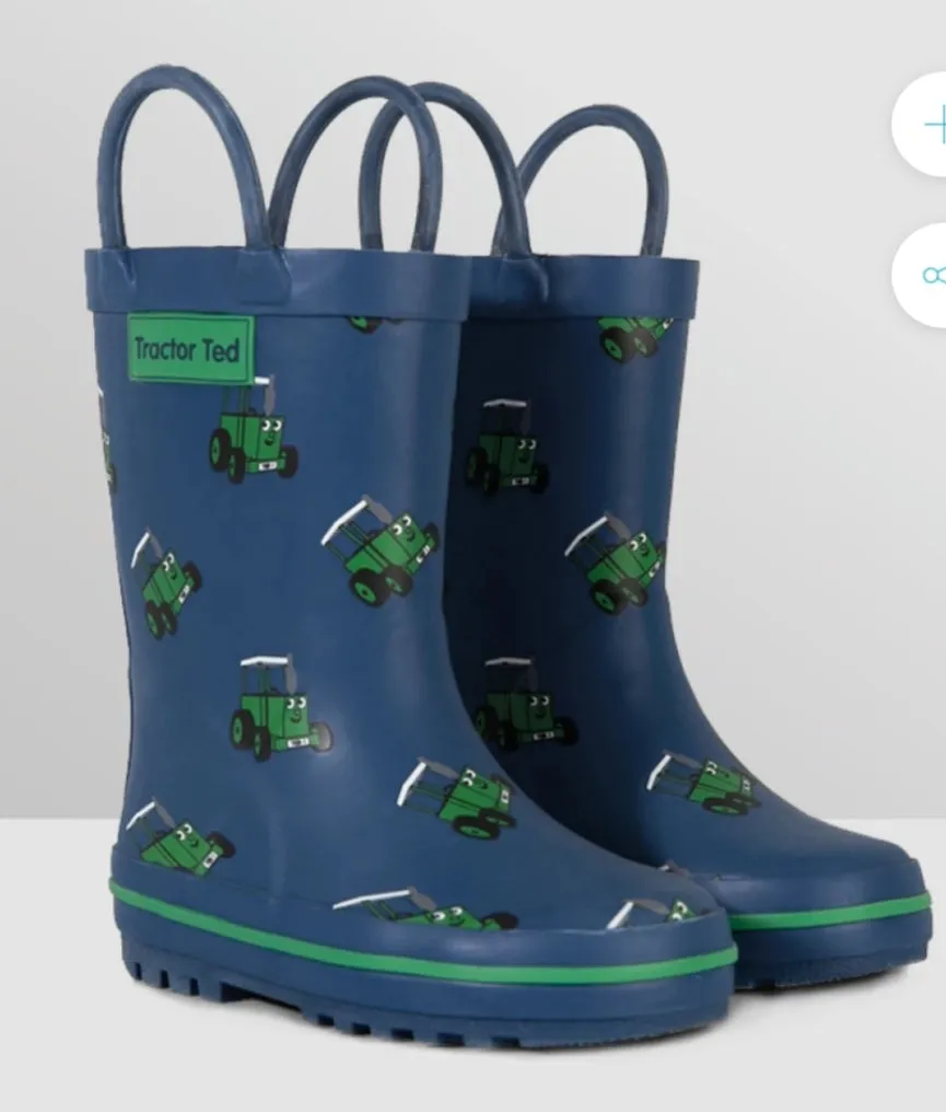 Tractor Ted Navy Welly