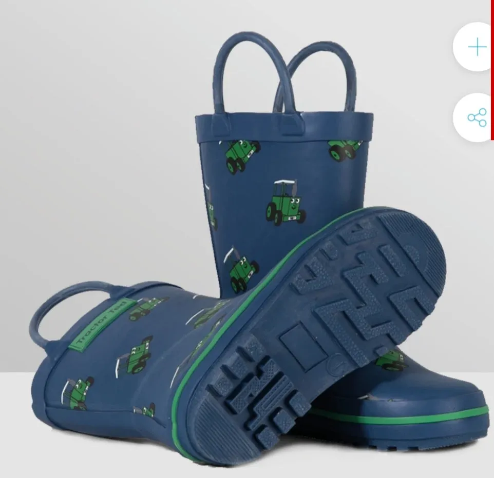 Tractor Ted Navy Welly