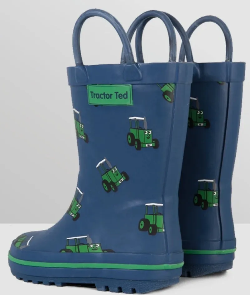 Tractor Ted Navy Welly