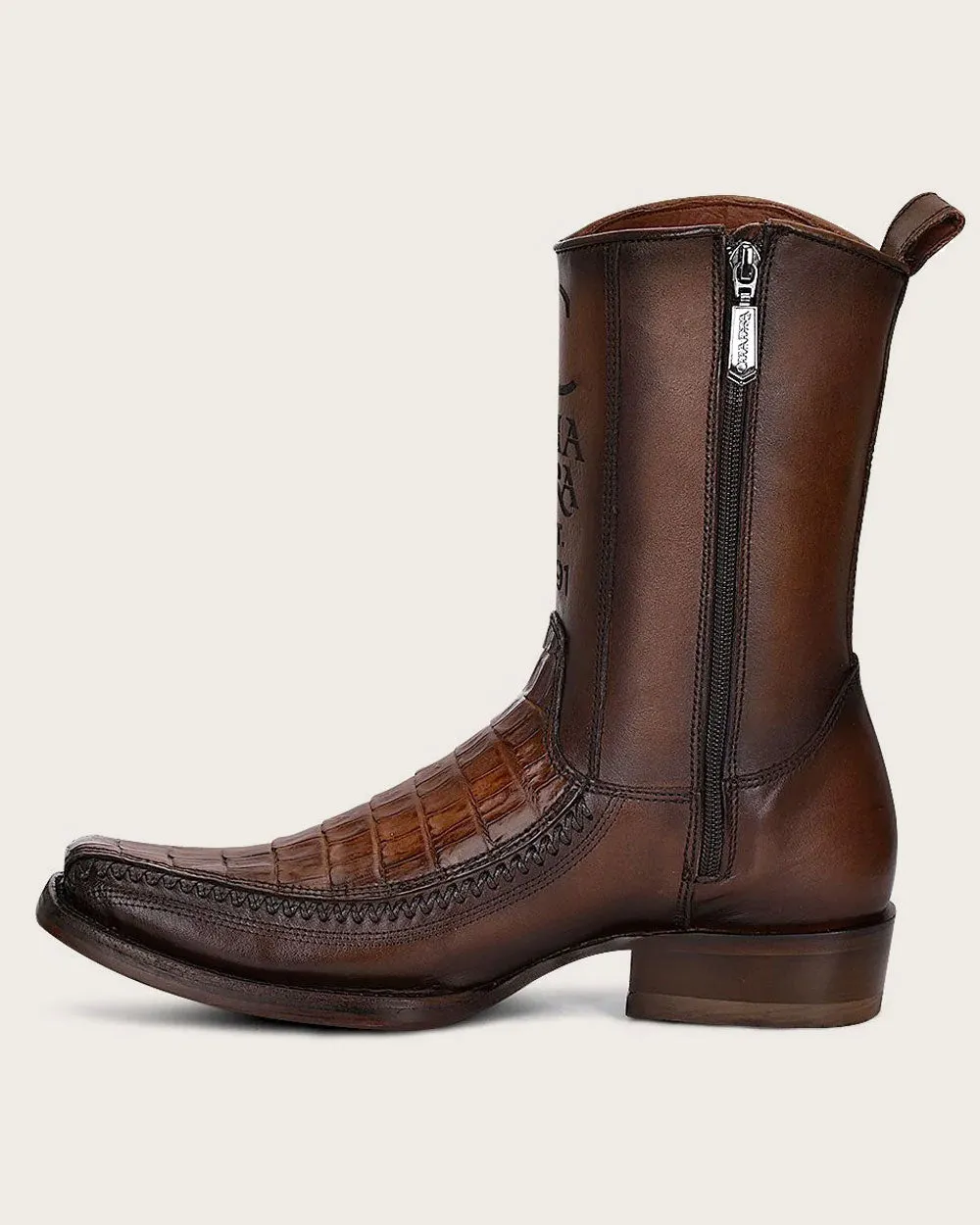 Urban brown exotic boot