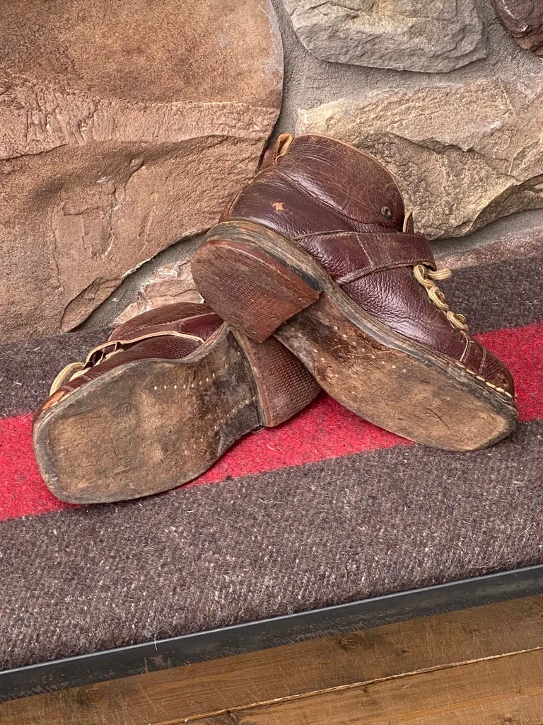 Vintage Brown Leather Boots