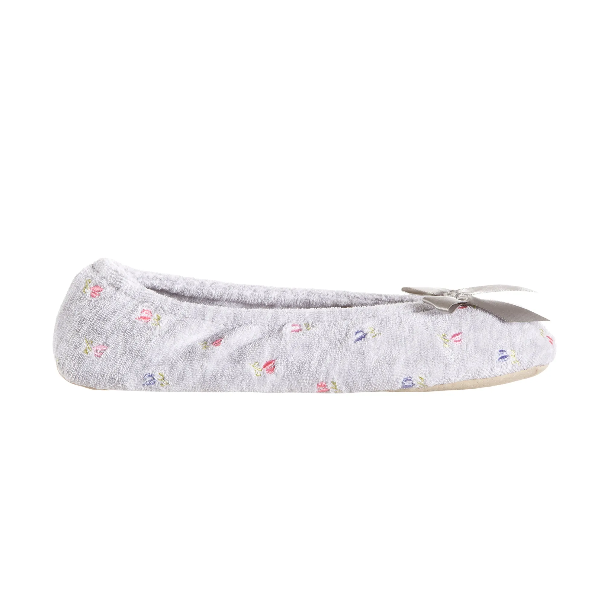 Women's Embroidered Terry Ballerina Slippers